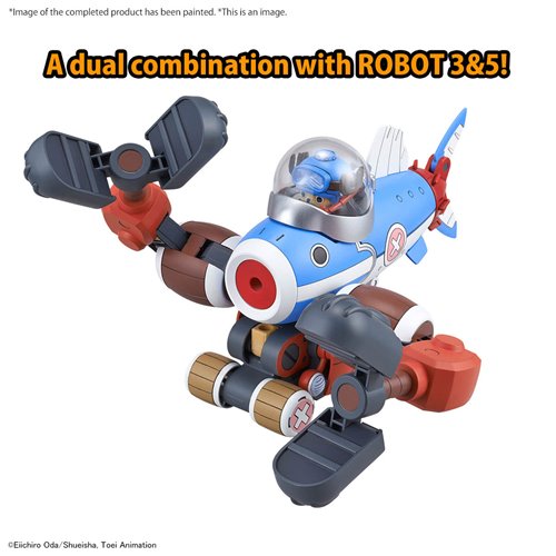 One Piece Chopper Submarine Robot 3 and Chopper Crane Robot 5 Model Kit