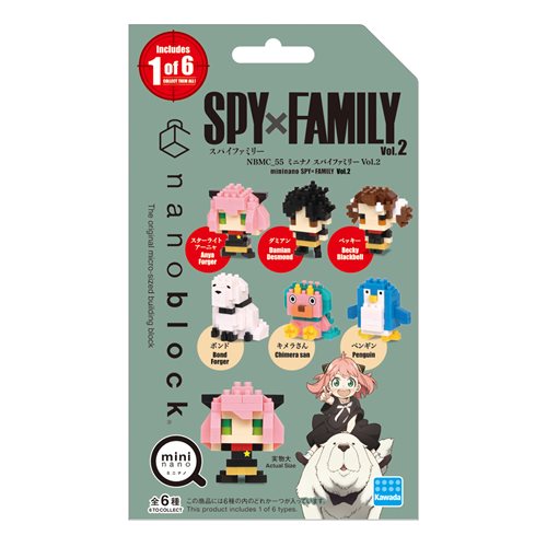 Spy x Family Series 2 Nanoblock Mininano Constructible Figure Set of 6