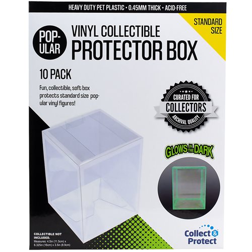 Entertainment Earth Vinyl Collectible Glow-in-the-Dark Soft Collapsible Protector Box 10-Pack