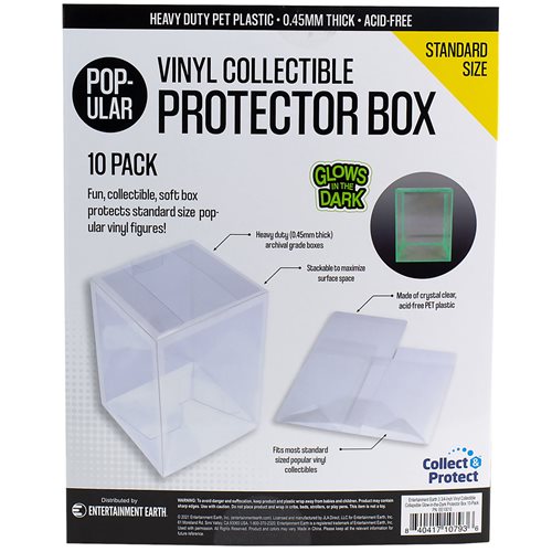 Entertainment Earth Vinyl Collectible Glow-in-the-Dark Soft Collapsible Protector Box 10-Pack
