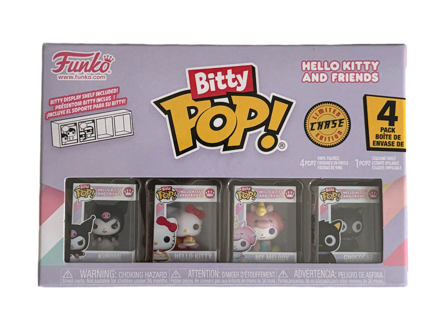 Sanrio Hello Kitty and Friends Kuromi Funko Bitty Pop! Mini-Figure 4-Pack With Kuromi 1/6