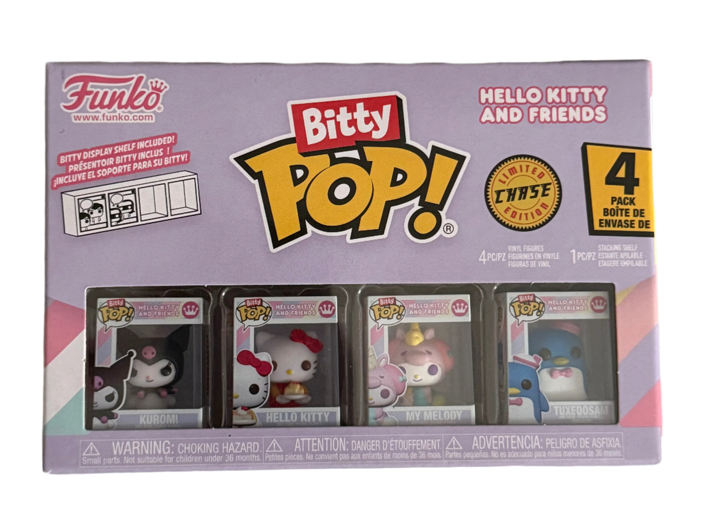Sanrio Hello Kitty and Friends Kuromi Funko Bitty Pop! Mini-Figure 4-Pack With Kuromi 1/6