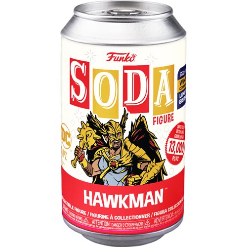Black Adam Hawkman Vinyl Funko Soda Figure - 2022 Convention Exclusive