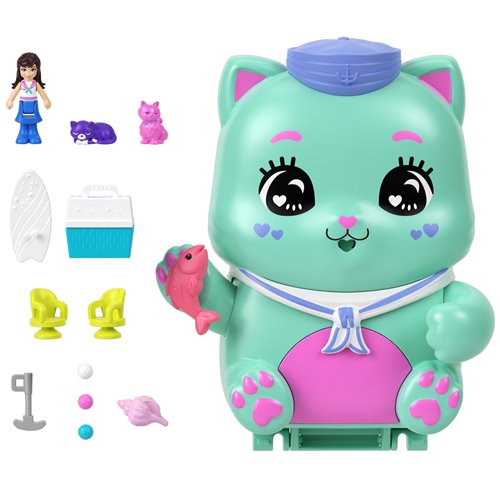 Polly Pocket Set Sail Kitty Compact Playset