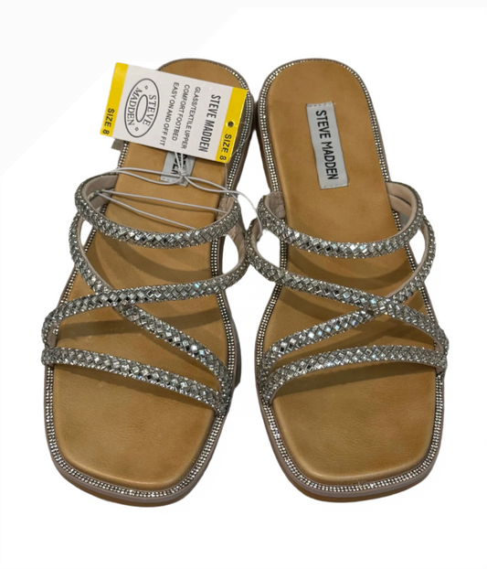 Steve Madden Ladies Bling Sandals - Size 8