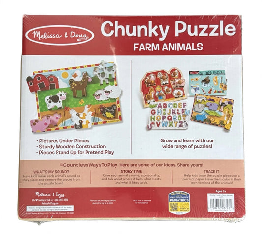 Farm Chunky Puzzle - Melissa & Doug Animals Puzzles