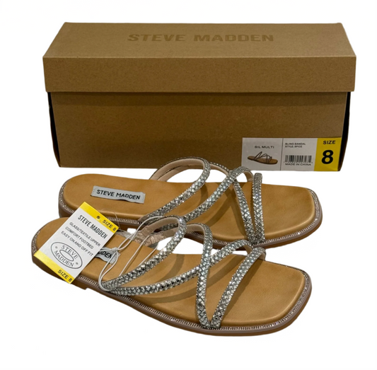 Steve Madden Ladies Bling Sandals - Size 8