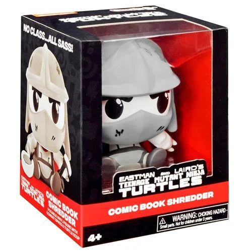 TMNT Cheekys Vinyl Figures – Playmates B&W w/ Red Accents - Set of 4