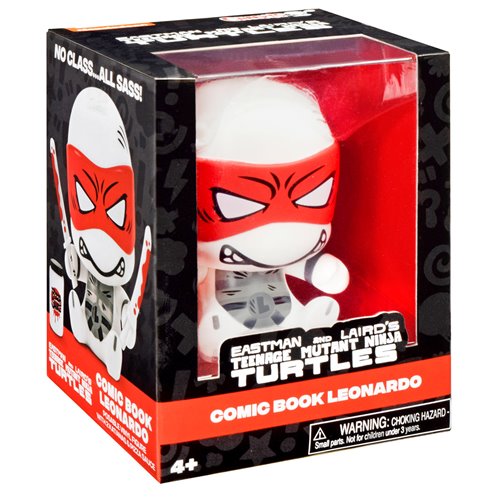 TMNT Cheekys Vinyl Figures – Playmates B&W w/ Red Accents - Set of 4