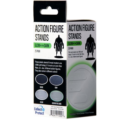 Action Figure Stands 25-Pack - Glow-in-the-Dark