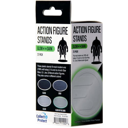 Action Figure Stands 25-Pack - Glow-in-the-Dark