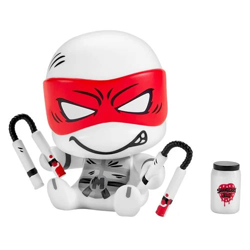 TMNT Cheekys Vinyl Figures – Playmates B&W w/ Red Accents - Set of 4