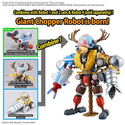 One Piece Chopper Submarine Robot 3 and Chopper Crane Robot 5 Model Kit