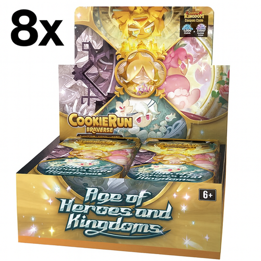 TCG: CookieRun Braverse Age of Heroes and Kingdoms Sealed Case 8x Booster Boxes