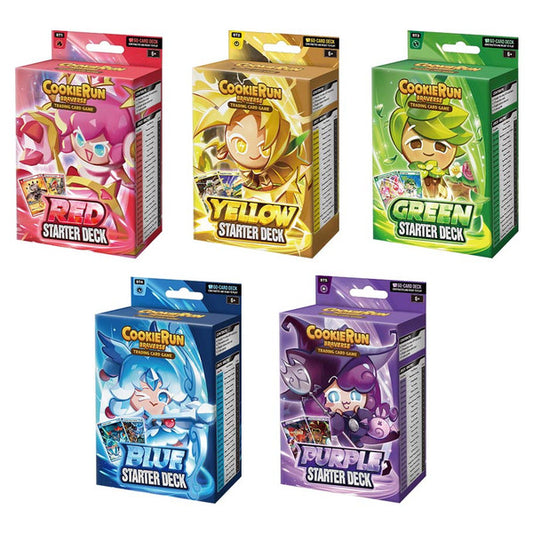 CookieRun TCG Starter Deck Assortment of 5 – 60 Cards Each – 2025 Devsisters