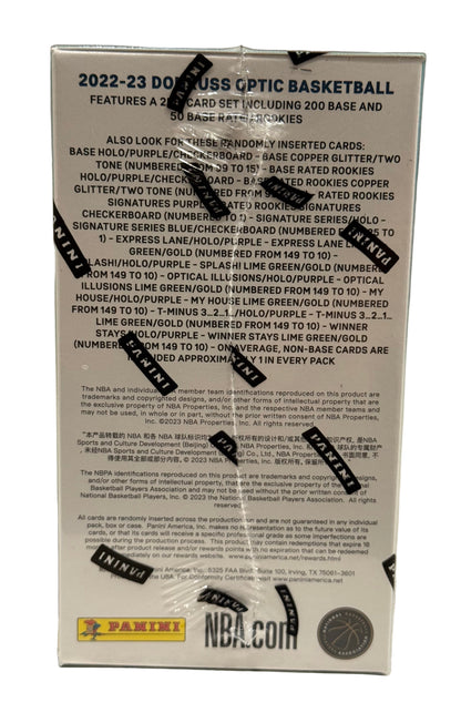 2022-23 Panini Donruss Optic NBA Basketball Blaster Box