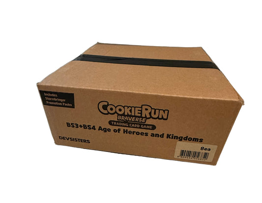 TCG: CookieRun Braverse Age of Heroes and Kingdoms Sealed Case 8x Booster Boxes