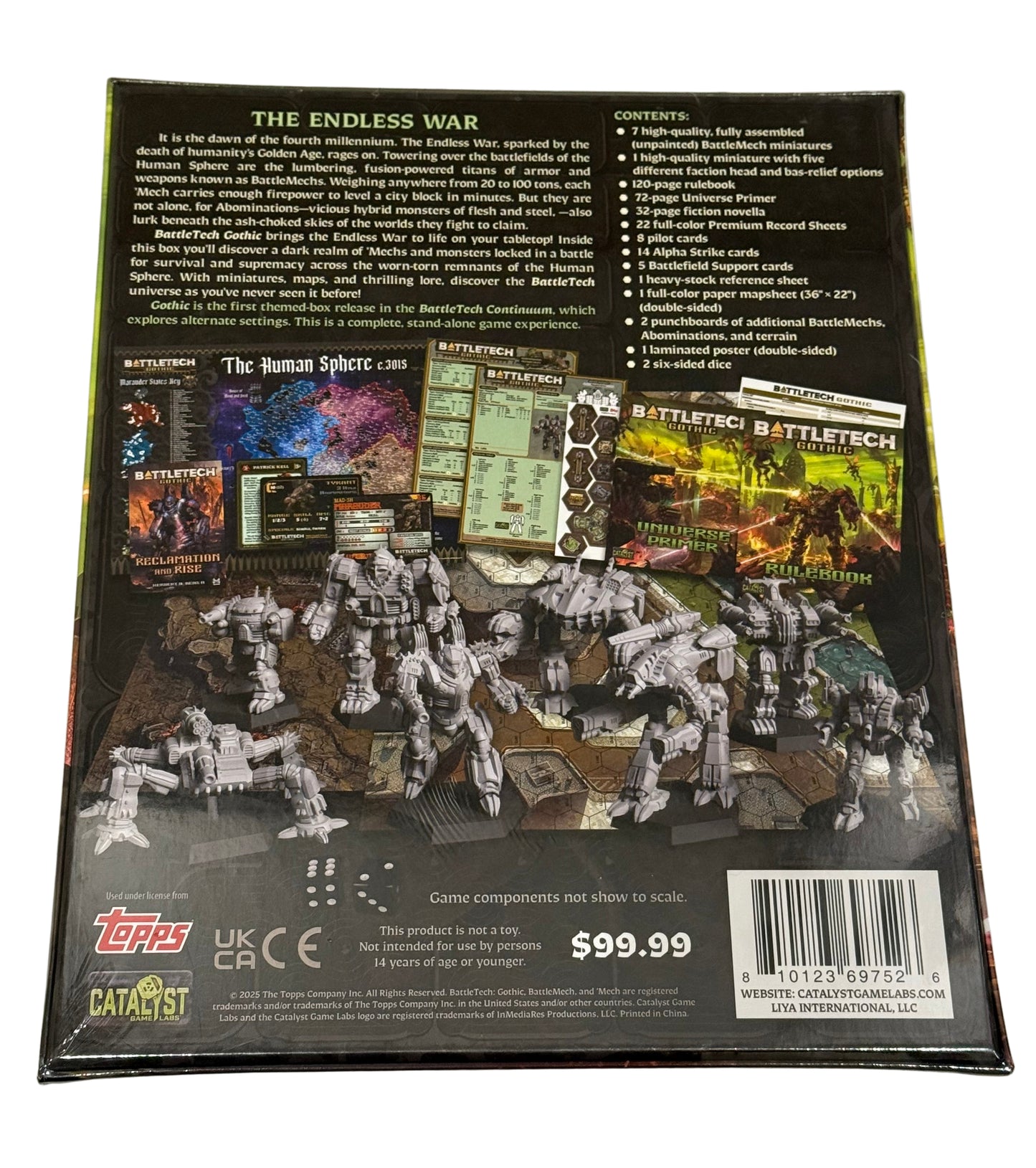 BattleTech Gothic Boxed Set – 8 Mechs, Rules & Cards – Catalyst Game Labs