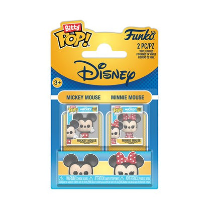 Disney Mickey Mouse and Minnie Mouse Funko Bitty Pop! Mini-Figure 2-Pack