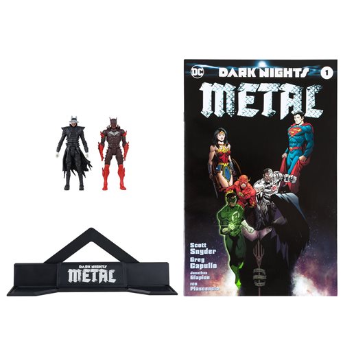 DC Dark Nights Metal Page Punchers Batman Who Laughs and Red Death 3-Inch Scale Action Figure with Comic Book