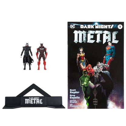 DC Dark Nights Metal Page Punchers Batman Who Laughs and Red Death 3-Inch Scale Action Figure with Comic Book