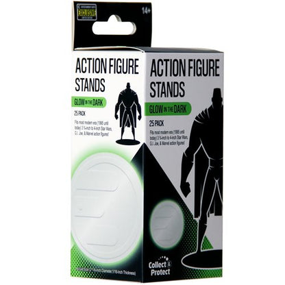 Action Figure Stands 25-Pack - Glow-in-the-Dark
