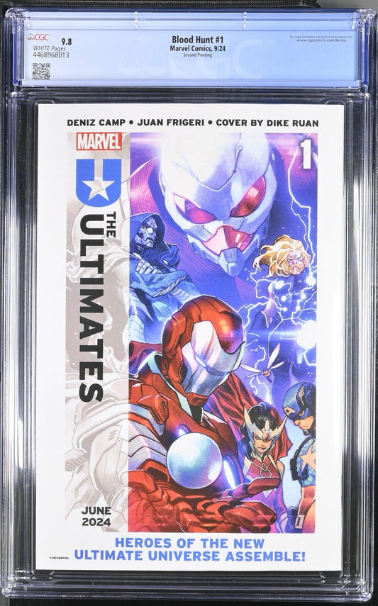 Blood Hunt #1 - Marvel Comics 2024 - Leinil Yu- 2nd Print Variant - CGC 9.8