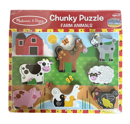 Farm Chunky Puzzle - Melissa & Doug Animals Puzzles