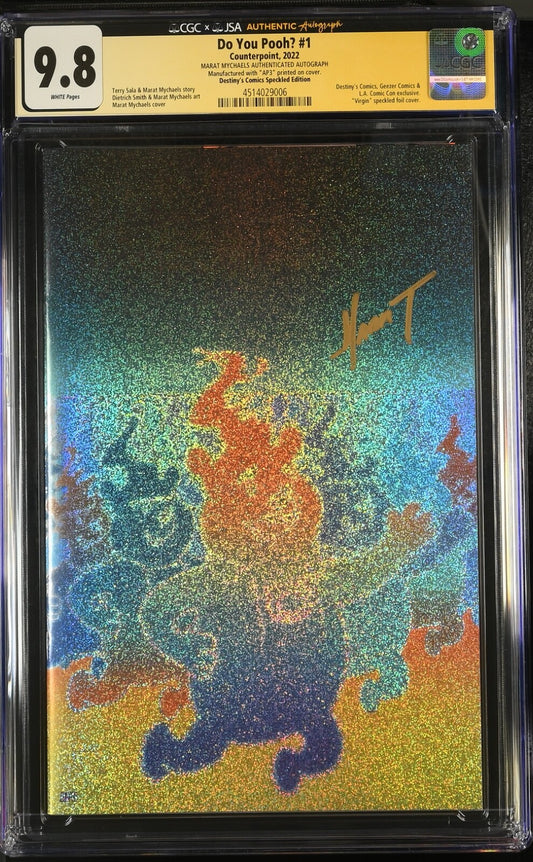 Do you Pooh? #1 Counterpoint, 2022 CGC 9.8 VIRGIN FOIL VARIANT SIGNED by Marat Mychaels