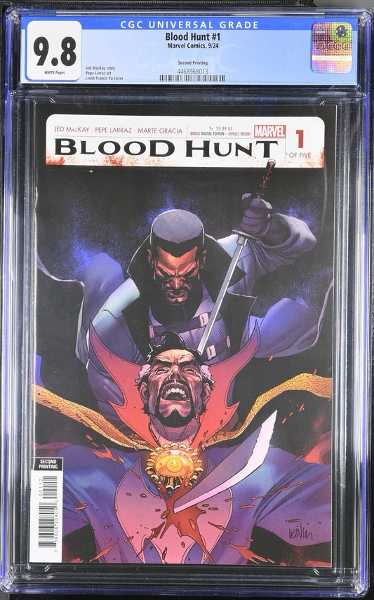 Blood Hunt #1 - Marvel Comics 2024 - Leinil Yu- 2nd Print Variant - CGC 9.8