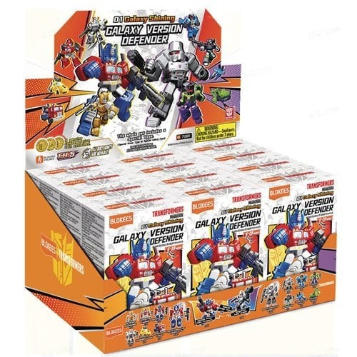Transformers Galaxy Defender Version 1 Blokees Mini Model Kit Display Case of 12
